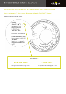 Mode d’emploi Diagral DIAG72ATX Détecteur de fumée