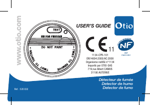 Manual Otio 520032 Detector de fumo