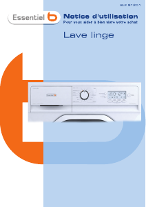 Mode d’emploi Essentiel B ELF 912 D1 Lave-linge