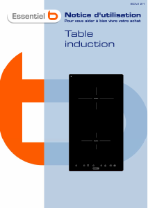 Mode d’emploi Essentiel B EDVI 21 Table de cuisson