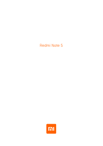 Bruksanvisning Xiaomi Redmi Note 5 Mobiltelefon