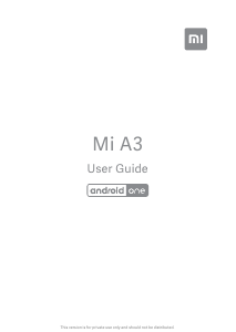 Bruksanvisning Xiaomi Mi A3 Mobiltelefon