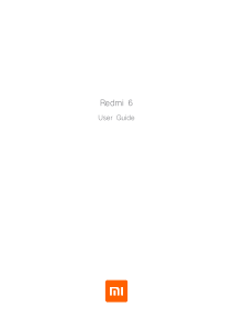 Bruksanvisning Xiaomi Redmi 6 Mobiltelefon