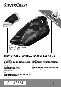 Bedienungsanleitung SilverCrest IAN 42774 Handstaubsauger