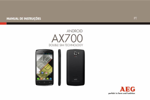 Manual AEG AX700 Telefone celular