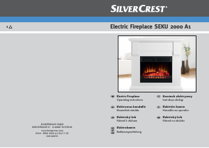 Manual SilverCrest SEKU 2000 A1 Electric Fireplace
