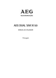 Manual AEG X150 Telefone celular