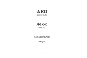 Manual AEG X200 Telefone celular