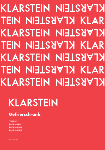 Manual de uso Klarstein 10034550 Congelador