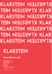 Bruksanvisning Klarstein 10034155 Vinovilla Duo 43 Vinkyl