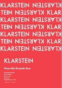 Handleiding Klarstein 10034157 Vinovilla Grande Duo Wijnklimaatkast