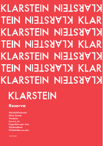 Bruksanvisning Klarstein 10011580 Reserva Vinkyl