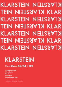 Bruksanvisning Klarstein 10034564 First Class Vinkyl