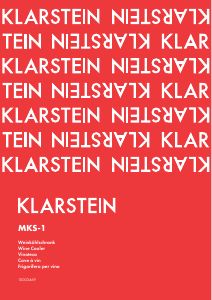 Bruksanvisning Klarstein 10003469 MKS-1 Vinkyl