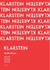 Bedienungsanleitung Klarstein 10028130 Stella Prima Mikrowelle