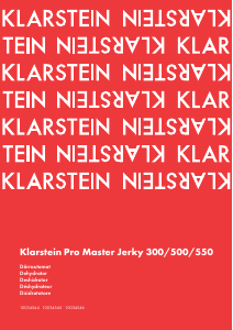 Bruksanvisning Klarstein 10034546 Master Jerky Mattorkare