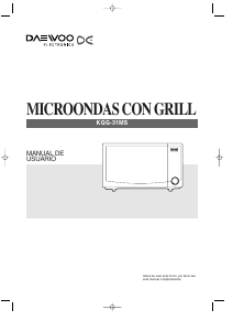 Manual de uso Daewoo KQG-31MS Microondas
