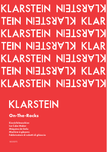 Bruksanvisning Klarstein 10031372 On-The-Rocks Ismaskin