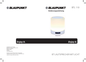 Bedienungsanleitung Blaupunkt BTL 110 Lautsprecher