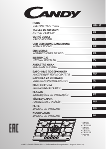 Manual Candy PGC640SWX Hob