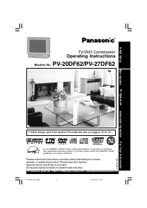 Bruksanvisning Panasonic PV-20DF62 TV