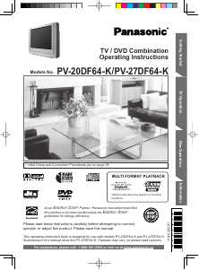 Bruksanvisning Panasonic PV-27DF64K TV