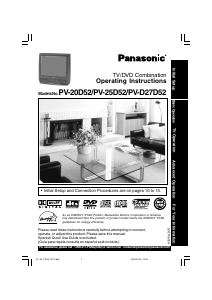 Bruksanvisning Panasonic PV-27D52 TV
