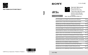Instrukcja Sony Alpha ILCE-9M2 Aparat cyfrowy