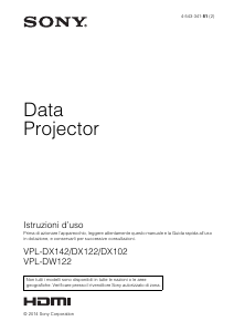 Manuale Sony VPL-DX122 Proiettore