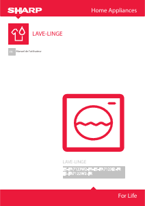 Mode d’emploi Sharp ES-FA7122W2-FR Lave-linge