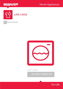 Mode d’emploi Sharp ES-HFA7103W3-FR Lave-linge