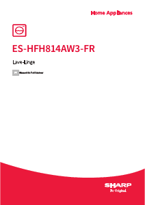 Mode d’emploi Sharp ES-HFH814AW3-FR Lave-linge