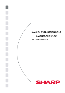 Mode d’emploi Sharp ES-GDD9144W0-CH Lave-linge séchant