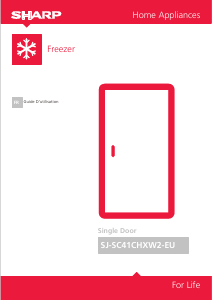Mode d’emploi Sharp SJ-SC41CHXW2-EU Congélateur