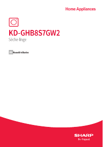 Mode d’emploi Sharp KD-GHB8S7GW2 Sèche-linge