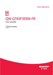 Mode d’emploi Sharp QW-GT43F393W-FR Lave-vaisselle