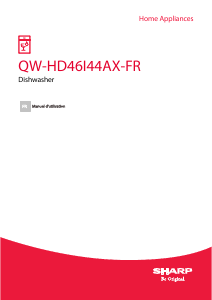 Mode d’emploi Sharp QW-HD46I44AX-FR Lave-vaisselle