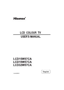 Bruksanvisning Hisense LCD15W57CA LCD TV