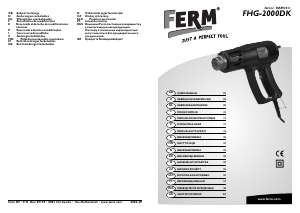 Bruksanvisning FERM HAM1011 Varmluftpistol