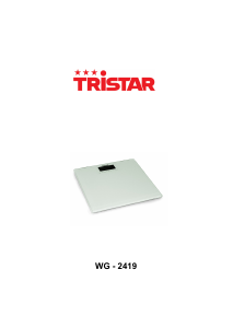 Handleiding Tristar WG-2419 Weegschaal