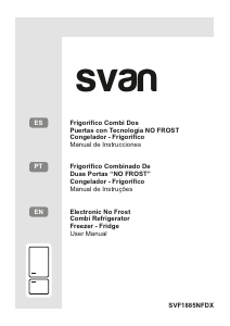 Manual Svan SVF1884NFDX Frigorífico combinado