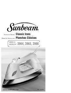 Manual de uso Sunbeam 3966 Classic Plancha