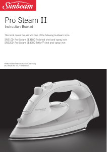 Bruksanvisning Sunbeam SR3200 Pro Steam II Strykjärn