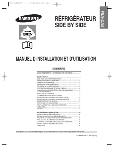 Mode d’emploi Samsung RS56XKJNS Réfrigérateur combiné