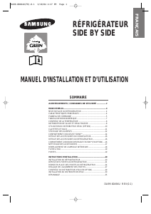 Mode d’emploi Samsung RS55XJPSW Réfrigérateur combiné