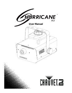 Bruksanvisning Chauvet Hurricane 901 Rökmaskin