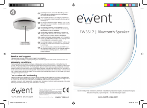 Manual de uso Ewent EW3517 Altavoz