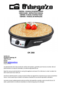 Bruksanvisning Orbegozo CM 2360 Crepéjärn