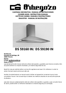 Bruksanvisning Orbegozo DS 59160 IN Köksfläkt