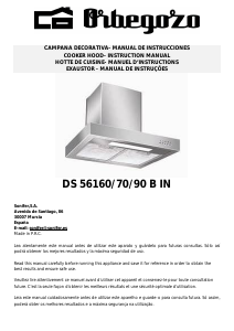 Bruksanvisning Orbegozo DS 56190 B IN Köksfläkt